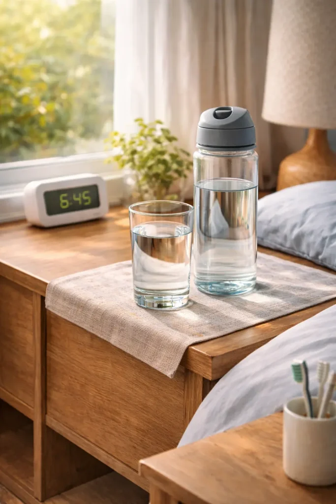 Start your day with water habit for weight loss morning hydration routine