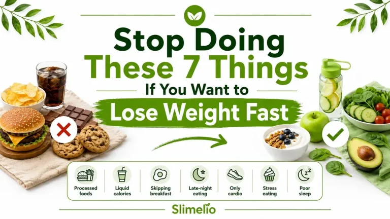 Stop doing these 7 things if you want to lose weight fast with healthier food swaps and simple weight loss habits.